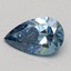0.55 Ct. Fancy Vivid Blue Pear Lab Grown Diamond
