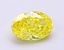 1.12 Ct. Fancy Vivid  Yellow Oval Lab Grown Diamond