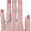 The Vanetta Ring, smallzoomed in top view on a hand