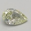 0.88 Ct. Fancy Light Green Pear Lab Grown Diamond