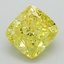 2.00 Ct. Fancy Vivid Yellow Cushion Lab Grown Diamond