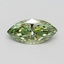 1.02 Ct. Fancy Vivid Green Marquise Lab Grown Diamond