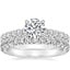 18K White Gold Sienna Diamond Ring (2/5 ct. tw.) with Signature Luxe Sienna Diamond Ring (2/3 ct. tw.)
