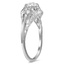 The Ginelle Ring, smalltop view on a hand
