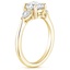 18K Yellow Gold Petite Opera Three Stone Diamond Ring (1/4 ct. tw.), smallside view