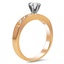 The Pia Engagement Ring, smalltop view on a hand