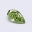 0.51 Ct. Fancy Vivid  Green Pear Lab Grown Diamond