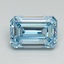 3.51 Ct. Fancy Intense Blue Emerald Lab Grown Diamond