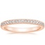 14K Rose Gold Geneva Diamond Ring, smalltop view