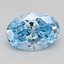 1.95 Ct. Fancy Vivid  Blue Oval Lab Grown Diamond