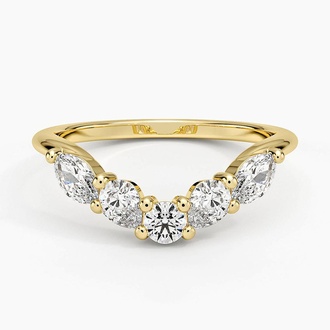 Camille Contoured Diamond Ring (3/4 ct. tw.) in 18K Yellow Gold