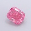 1.06 Ct. Fancy Vivid  Pink Cushion Lab Grown Diamond