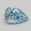 3.00 Ct. Fancy Vivid Blue Pear Lab Grown Diamond