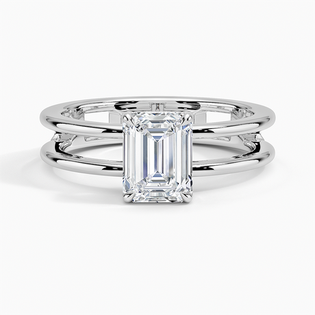 Double Band Engagement Ring - Aimee