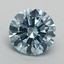 3.01 Ct. Fancy Vivid Blue Round Lab Grown Diamond