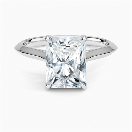 18K White Gold Piper Knife Edge Solitaire Ring
