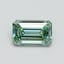 0.50 Ct. Fancy Vivid Green Emerald Lab Grown Diamond