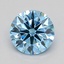 0.51 Ct. Fancy Vivid  Blue Round Lab Grown Diamond