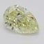 3.50 Ct. Fancy Yellow Pear Diamond, smalltop view