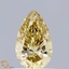 0.52 Ct. Fancy Intense Yellow Pear Lab Grown Diamond