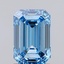 1.49 Ct. Fancy Vivid Blue Emerald Lab Grown Diamond