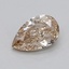 0.33 Ct. Very Light  Brown Pear Lab Grown Diamond