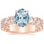 14K Rose Gold Glacé Diamond Ring (3/4 ct. tw.), smalltop view