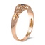 The Alick Ring, smalltop view on a hand