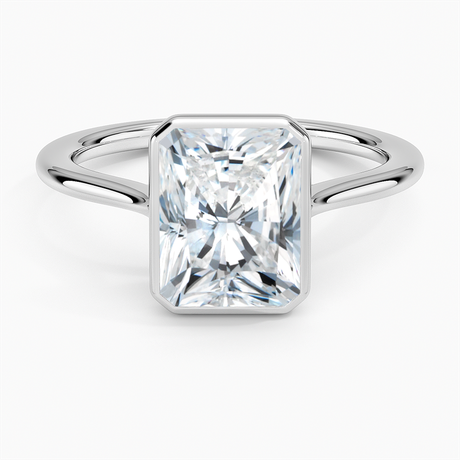 18K White Gold Petite Luna 1.5mm Bezel Ring