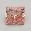 2.00 Ct. Fancy Intense Pink Princess Lab Grown Diamond