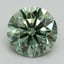 2.03 Ct. Fancy Vivid Pacific Green Round Lab Grown Diamond