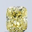 1.02 Ct. Fancy Vivid Yellow Cushion Lab Grown Diamond