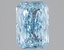 1.55 Ct. Fancy Vivid Blue Radiant Lab Grown Diamond