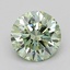 0.55 Ct. Fancy Intense  Green Round Lab Grown Diamond