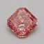 0.65 Ct. Fancy Vivid Pink Radiant Lab Grown Diamond