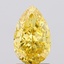 1.36 Ct. Fancy Vivid Yellow Pear Lab Grown Diamond