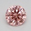 0.62 Ct. Fancy Vivid Pink Round Lab Grown Diamond