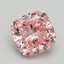 5.00 Ct. Fancy Intense Pink Cushion Lab Grown Diamond