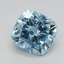 1.07 Ct. Fancy Vivid Blue Cushion Lab Grown Diamond