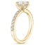 18K Yellow Gold Olympia Half Coverage Diamond Ring, smallside view
