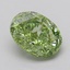 2.05 Ct. Fancy Vivid  Green Oval Lab Grown Diamond