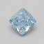 1.51 Ct. Fancy Vivid Blue Cushion Lab Grown Diamond