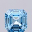 1.59 Ct. Fancy Vivid Blue Asscher Lab Grown Diamond