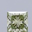 1.08 Ct. Fancy Vivid  Green Princess Lab Grown Diamond