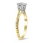 The Gabbie Ring, smalltop view on a hand