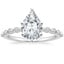 Platinum Marseille Half Coverage Diamond Ring (1/4 ct. tw.), smalltop view