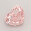 1.57 Ct. Fancy Intense  Pink Heart Lab Grown Diamond