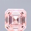 3.14 Ct. Fancy Intense Pink Asscher Lab Grown Diamond