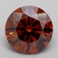 2.01 Ct. Fancy Deep Orange Round Lab Grown Diamond