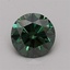 0.99 Ct. Fancy Vivid Green Round Lab Grown Diamond